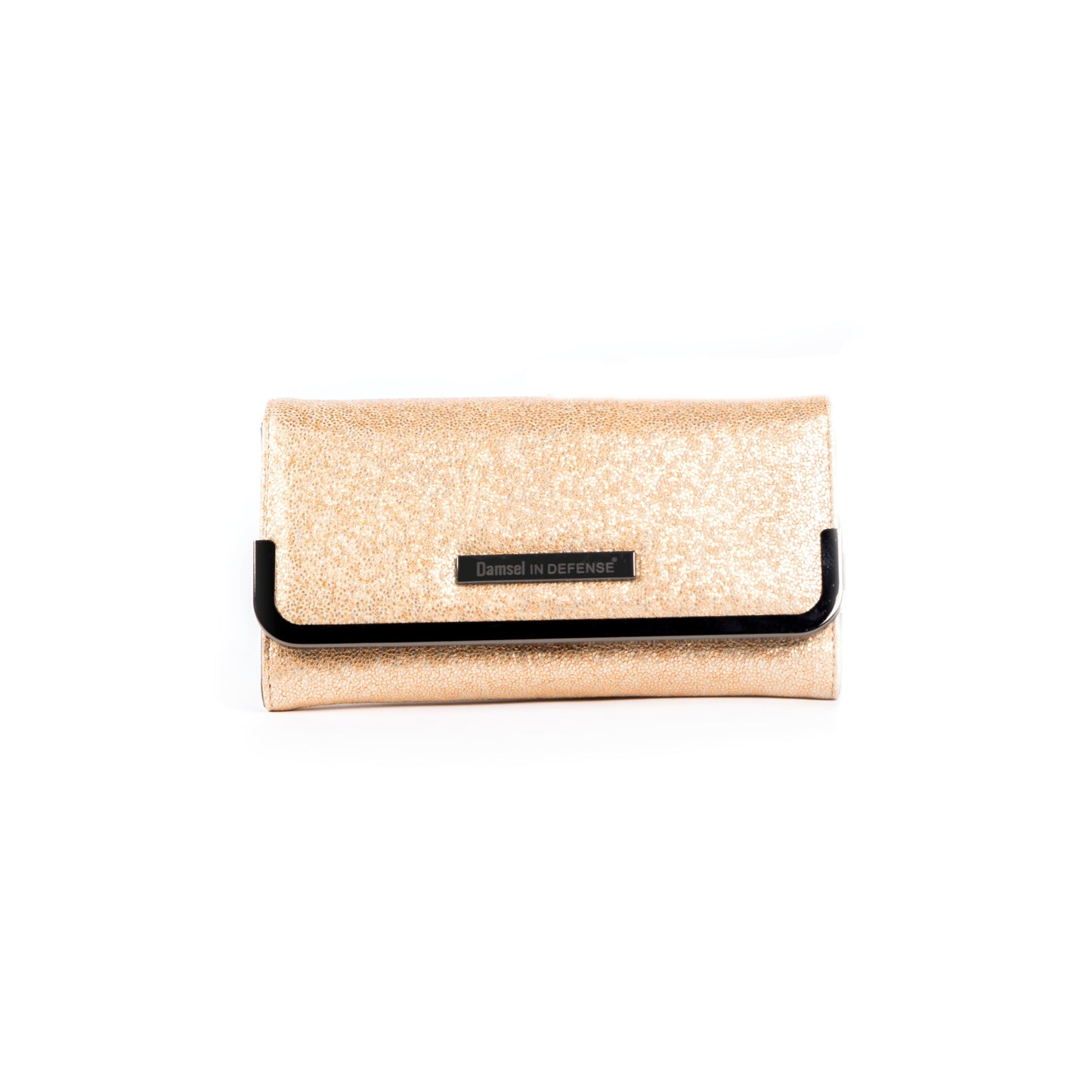 Damsel in Defense Branded Wallet - Gold