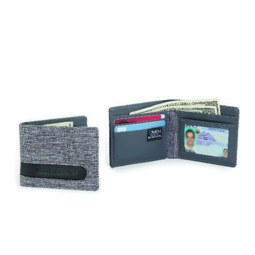 Billy Fold Linen RFID Wallet