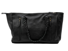 Load image into Gallery viewer, Hide Away Conceal Carry Bag - Large Black and White w/ Braid
